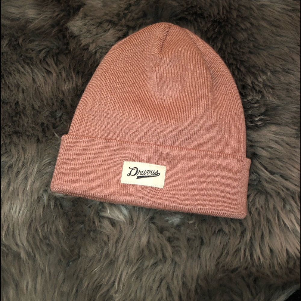 Dravus Alden Dusty Pink Cuff Beanie